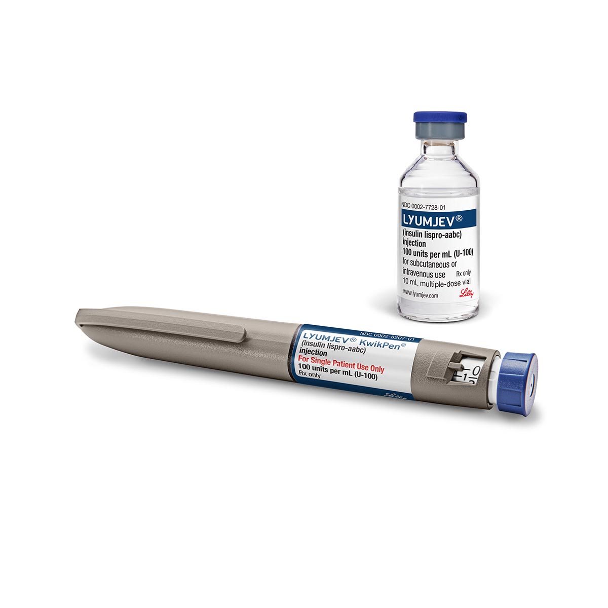 Lyumjev fast-acting insulin and KwikPen injector